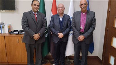 رئيس الأسقفية يودع سفير مفوضية الأمم المتحدة بالقاهرة