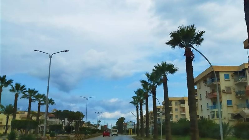 امطار غزيرة علي دمياط