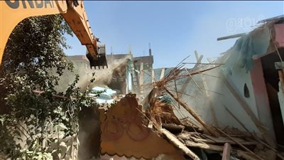  إزالة التعديات على الجزء المغطى لمصرف الرجدية بطنطا | صور 