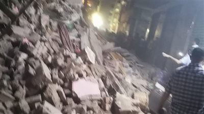 إصابة شخصين في انهيار عقار بولاق الدكرور