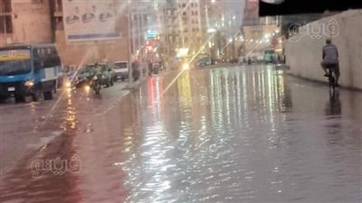 انفجار خط المياه الرئيسي بمنطقة عبد المنعم رياض في طنطا