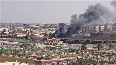 حريق في النادي الأهلي فرع مدينة نصر 
