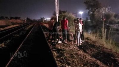 مصرع شاب دفعه سارق أسفل عجلات قطار في الغربية