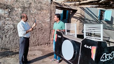 منوفي يخترع أول سيارة تعمل بالهواء.. مصطفى: تكلفة صناعة السيارة 25 ألف جنيه |فيديو