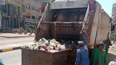 رفع 10 أطنان قمامة ومخلفات صلبة من شوارع مدينة الأقصر 