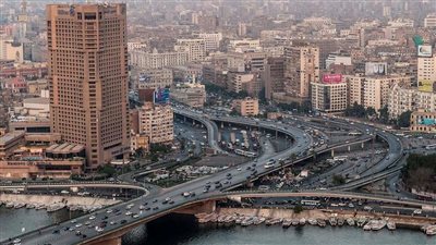 كثافات مرورية عالية أعلى كوبرى أكتوبر