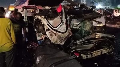 ارتفاع عدد ضحايا حادث سيارة المواد البترولية بطريق الكريمات لـ4 وفيات و8 مصابين 