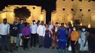 الصوت والضوء تستقبل وفود منتدى مصر للتعاون الدولي بالكرنك