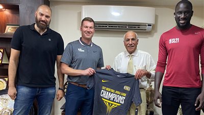 حسين لبيب يستقبل وفدا من الـNBA والـBAL