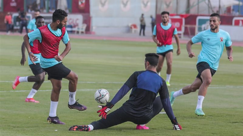 جانب من مران الأهلي