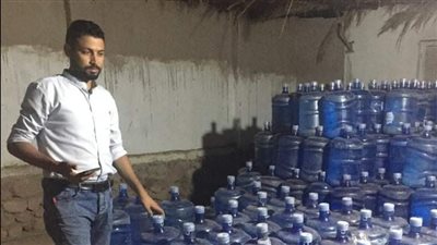 ضبط 7 أطنان مياه معبأة مجهولة المصدر بمحطات غير مرخصة في شرم الشيخ 
