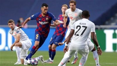 دوري أبطال أوروبا| بايرن ميونيخ يتقدم 0/1 على برشلونة في الشوط الأول