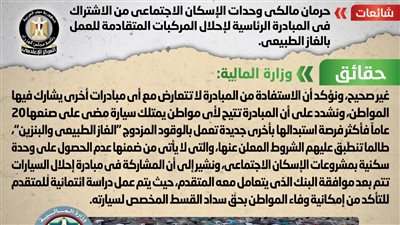 بيان عاجل من الحكومة بشأن حرمان مالكي وحدات الإسكان الاجتماعي من مبادرة إحلال السيارات