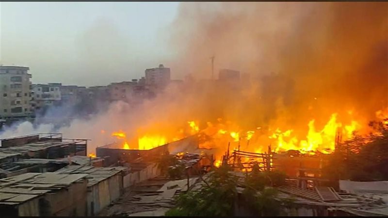 حريق بالشرابية