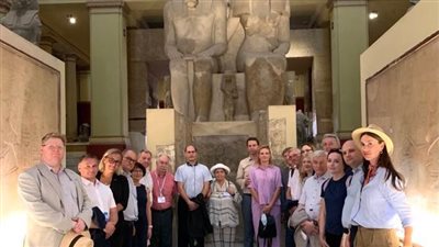 المتحف المصري بالتحرير يستقبل وفد المعهد المتحد للعلوم النووية بروسيا