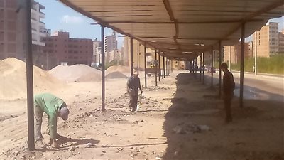  تجهيز موقف السيارات البديل بجوار ترعة المنصورية بالدقهلية | صور