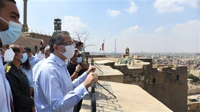 وزير السياحة والآثار يتفقد أعمال ترميم قلعة صلاح الدين الأيوبي