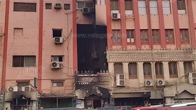 إخماد حريق نشب داخل مستشفى النور المحمدي في المطرية (فيديو وصور)