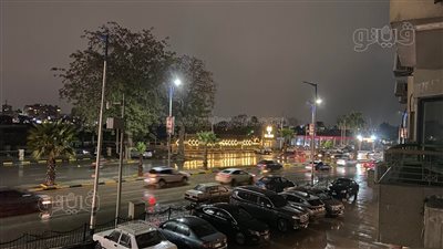 أمطار خفيفة على مناطق متفرقة بالقاهرة والجيزة (صور) 