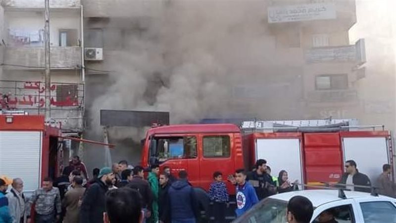 حريق مصبغة ملابس