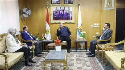  مستشار جامعة الدول العربية للشئون العسكرية يزور الوادي الجديد 