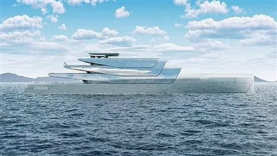 تصميم يخت فاخر مغطى بالكامل بالمرايا، يمكنه الاختفاء وللأثرياء فقط (صور) 