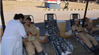 حملة للتبرع بالدم بمديرية أمن البحر الأحمر