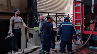 النيابة تنتدب المعمل الجنائي لمعرفة سبب حريق مقهى العمرانية 