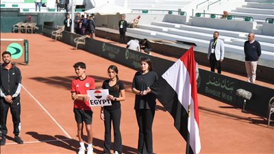 وزير الشباب والرياضة يشهد افتتاح كاس ديفيز للتنس بنادى الجزيرة