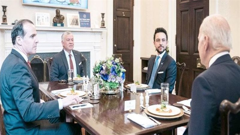 بايدن والملك عبدالله