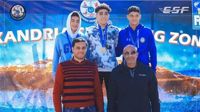 سباحو جزيرة الورد يحصدون كأس أحسن رقم و16 ميدالية للناشئين في بطولة الإسكندرية