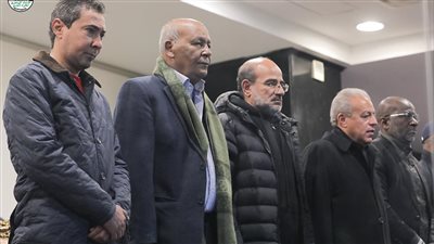 مجلس الجبلاية وجهاز منتخب مصر في ودية الأوليمبي والجابون (صور)