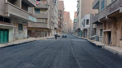رصف وتطوير١٥ شارعا حيويا بحي العمرانية في الجيزة (صور)