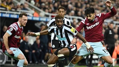 الدوري الإنجليزي، نيوكاسل يتعادل مع وست هام 1-1