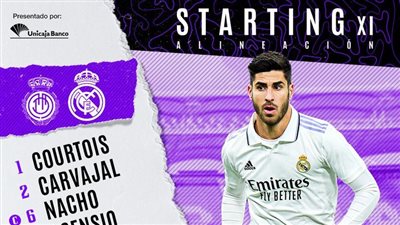 الدوري الاسباني، تشكيل ريال مدريد أمام ماريوكا 