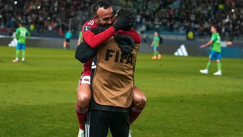 فرحة لاعبي الأهلي