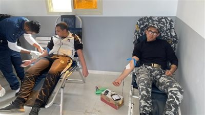 حملة للتبرع بالدم في مديرية أمن الإسماعيلية