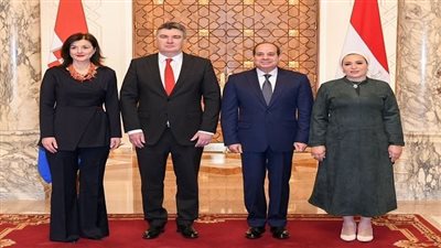  رسائل السيسي أبرزها، تفاصيل زيارة رئيس كرواتيا إلى قصر الاتحادية (صور)