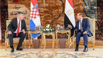 مباحثات مصرية كرواتية بقصر الاتحادية (فيديو)