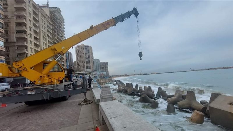 هبوط كورنيش الاسكندرية،