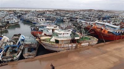 توقف الملاحة في ميناء البرلس ومياه البحر المتوسط لليوم الثالث 