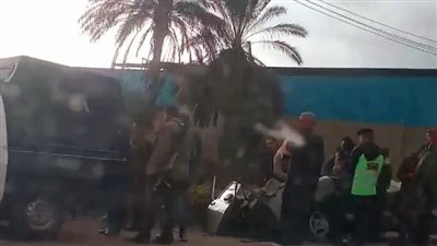 الصور الأولى لحادث تصادم سيارتين في الغربية