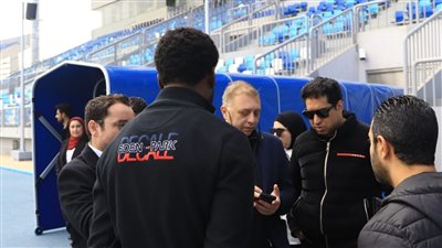 استعدادًا لأمم إفريقيا للشباب، وفد الجبلاية والكاف في زيارة للإسماعيلية (صور)