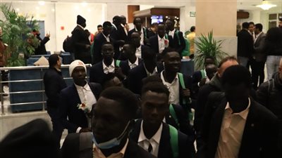 منتخب جنوب السودان يصل القاهرة استعدادا لبطولة أمم إفريقيا للشباب (صور)