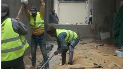 تقفيل مدخل جراج لتحويله إلي كافيه بنادي الصيد(صور)