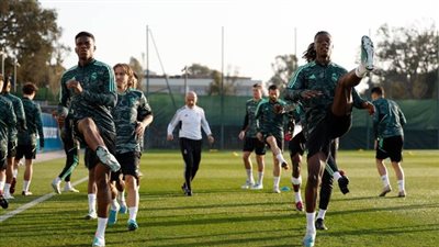الاستعدادات الاخيرة لريال مدريد قبل مواجهة الأهلي غدًا(صور)
