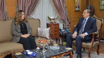 منال عوض تهنئ اللواء حسام توفيق لتعيينه مديرًا لأمن دمياط 