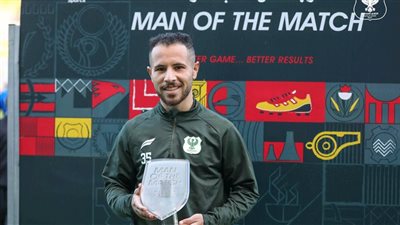 الدوري الممتاز، حسن علي أفضل لاعب بمباراة المصري وسموحة