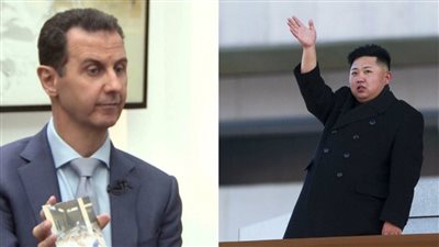 كيم جونج أون يعزي الأسد في ضحايا الزلزال