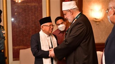 وكيل الأزهر يلتقي نائب الرئيس الإندونيسي لتعزيز التعاون العلمي والدعوي (صور)